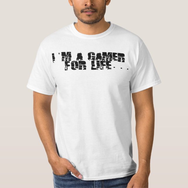 Camiseta Gamer para a vida (Frente)