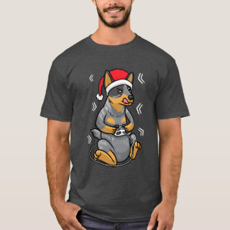 Camiseta Gamer para jogos de vídeo em cães australianos