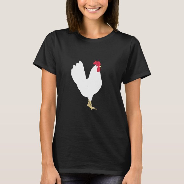 Camiseta Gamer Pixel de Frango 8 Bits (Frente)