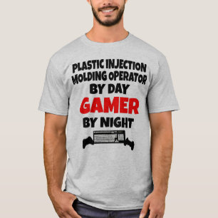Camiseta Gamer plástico do operador da modelação por