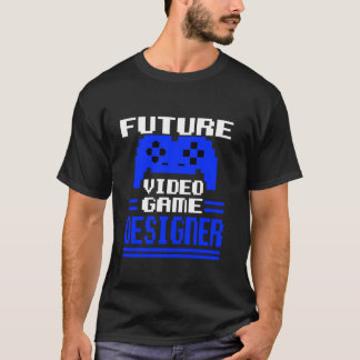 Camiseta Gamer Player do Designer de Vídeo Futuro Engraçado