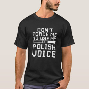 Camiseta Gamer Polonês Sarcástico Sarcasmo Polonês Jogos
