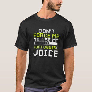 Camiseta Gamer Português Sarcástico Português Sarcasmo Gami
