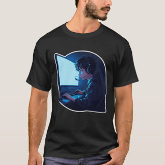 Camiseta Gamer Privado de Sono – Design de Jogos Noturnos
