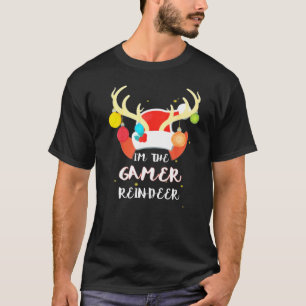 Camiseta Gamer Reindeer Group Correspondendo à fantasia fam
