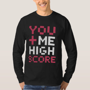 Camiseta Gamer Romance Videos games Heart Pixel Art Gaming 
