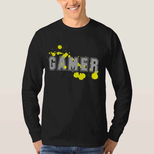 Camiseta gamer shirts yellow (Frente)