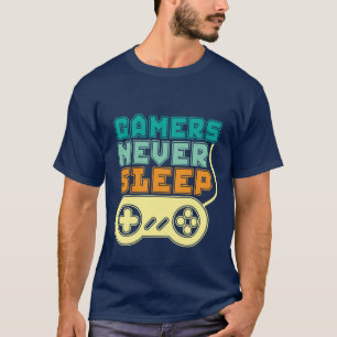 Camiseta Gamer T shirt Legal Gamers Nunca dorme