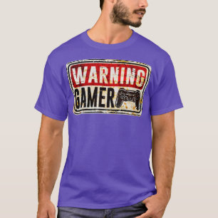 Camiseta Gamer Warning Gamer