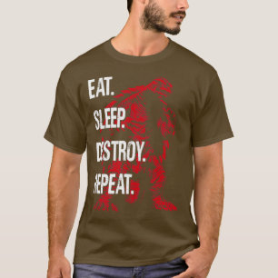 Camiseta GAMERA 1999 Coma Repetição de Destruição do Sono