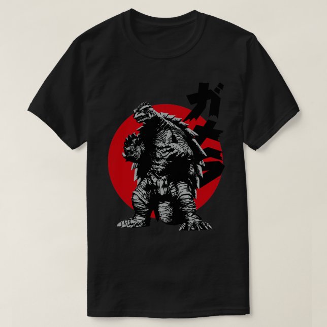 Camiseta GAMERA 1999 Sol vermelho (Frente do Design)
