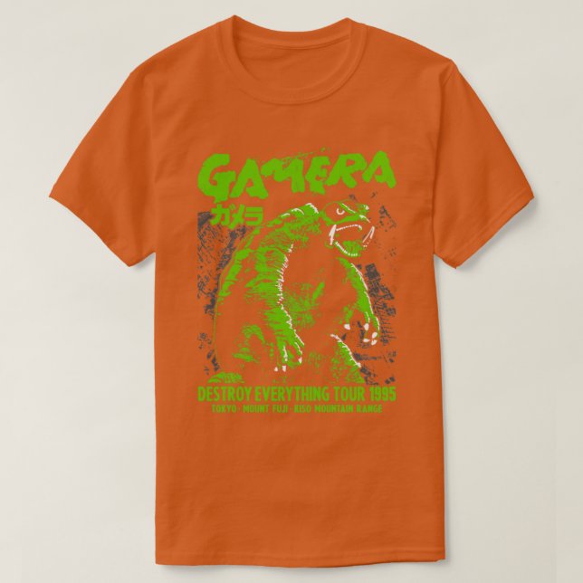 Camiseta GAMERA Destrui tudo em 1995 (Frente do Design)