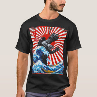 Camiseta Gamera Off Kanagawa Sob Sol Vermelho