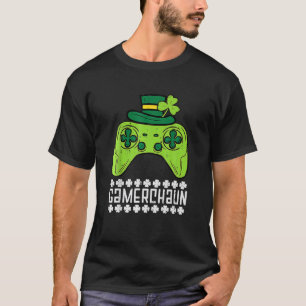 Camiseta Gamerchaun Irish Gamer Paddys Men Garotos Rua Pat
