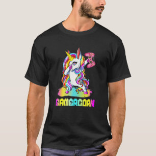 Camiseta Gamercorn Dabbing Unicorn Video Game Controller Ga