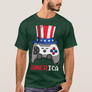 Camiseta Gamerica Video Game Controller Tio Sam Hat