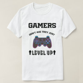 Camiseta Gamers cita jogadores que não envelhecem Eles simp