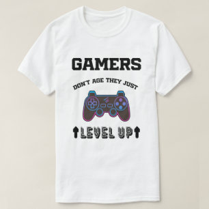 Camiseta Gamers cita jogadores que não envelhecem Eles simp