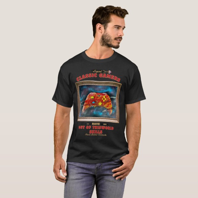 Camiseta Gamers Clássicos - Espaço Despertado (Frente Completa)