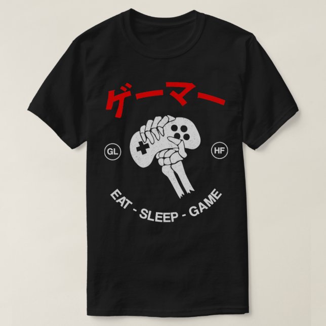 Camiseta Gamers Dont Die (Frente do Design)