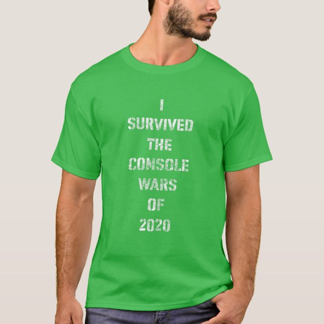 Camiseta Gamers Engraçados Eu Sobrevivi Às Guerras De Conso (Frente)