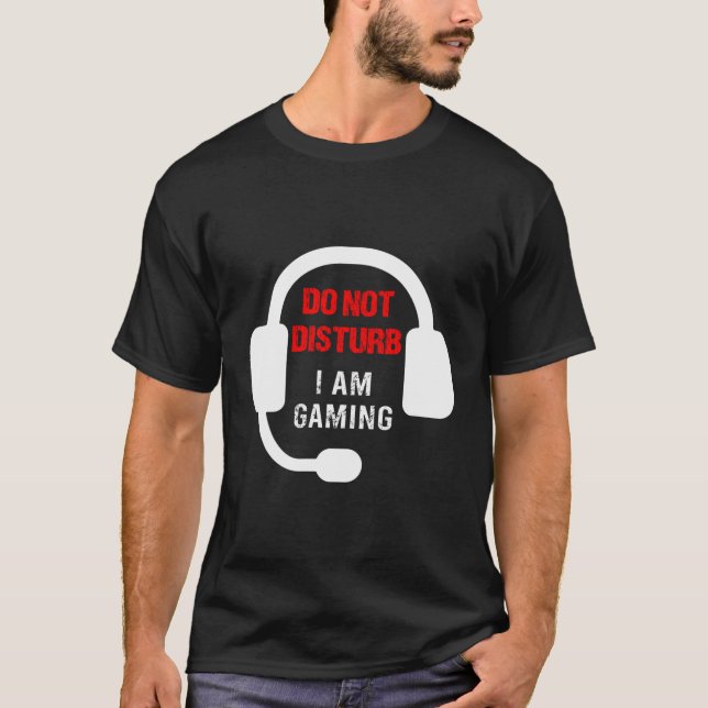 Camiseta Gamers Não Incomodam Estou Jogando Jogo (Frente)