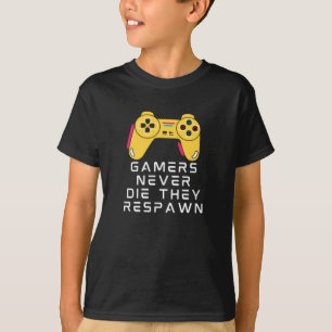 Camiseta Gamers Nunca Morrem Eles Respiram