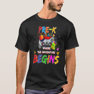 Camiseta Gamer's Pre K Vibes Here I come where the Adventur