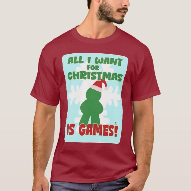 Camiseta Games For Christmas Fun Holiday Slogan Art (Frente)