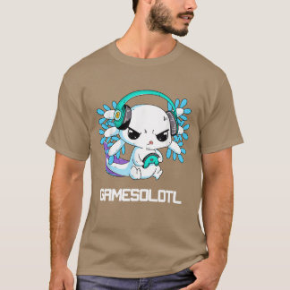 Camiseta Gamesalotl Gaming garota engraçada