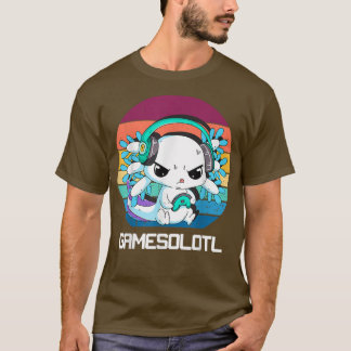 Camiseta Gamesolotl Aolotl Video Gamer Kawaii Pastel Gótico