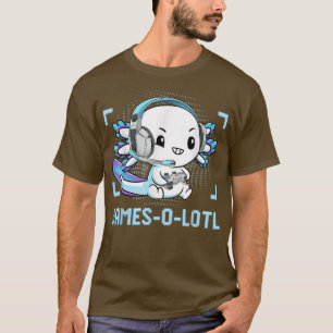 Camiseta Gamesolotl Aolotl Video Gamer Kawaii Pastel Gótico