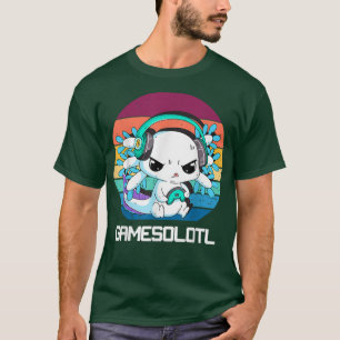 Camiseta Gamesolotl Aolotl Video Gamer Kawaii Pastel Gótico