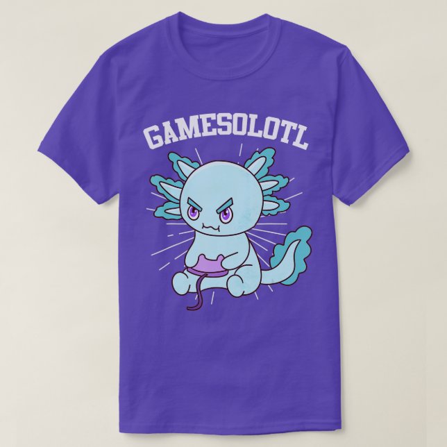 Camiseta Gamesolotl Axolotl - 1 (Frente do Design)