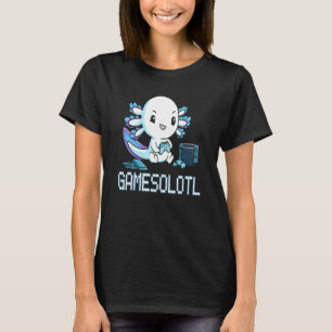 Camiseta Gamesolotl Axolotl Gamer Videos games