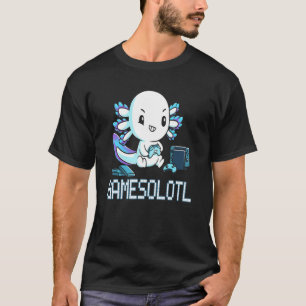 Camiseta Gamesolotl Axolotl Peixe Gamer Video Games
