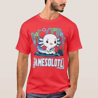 Camiseta Gamesolotl Axolotl Peixes Videos games