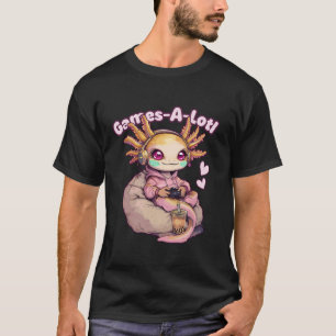 Camiseta Gamesolotl Axolotl Videos games Kawaii Axolotl Jog