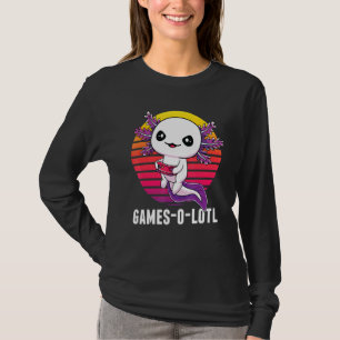 Camiseta Gamesolotl Gamer Axolotl Videos games Salamander