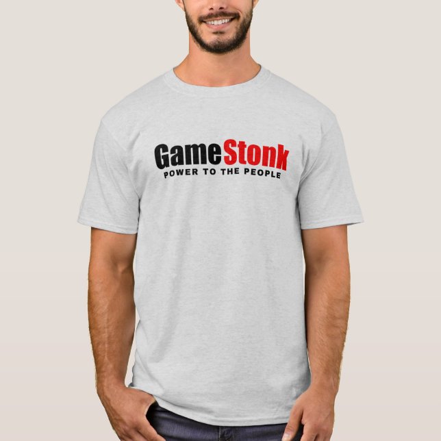 Camiseta GameStonk: Alimentação para as Pessoas (Frente)
