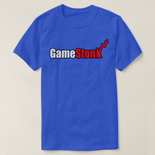 Camiseta GameStonk Engraçado e adesivo (Frente do Design)