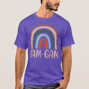 Camiseta GamGam Rainbow Vovó Dia de as mães Bonito GamG Eng