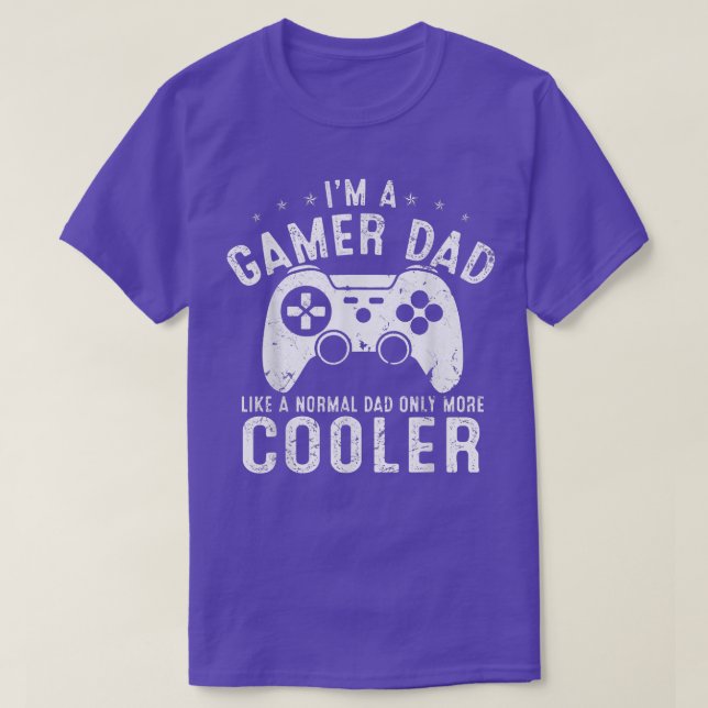 Camiseta Gami de videogame de Dia de os pais de jogadores e (Frente do Design)