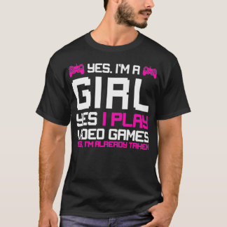 Camiseta GAMING 365 Yes Im A Gamer Girl Video Games