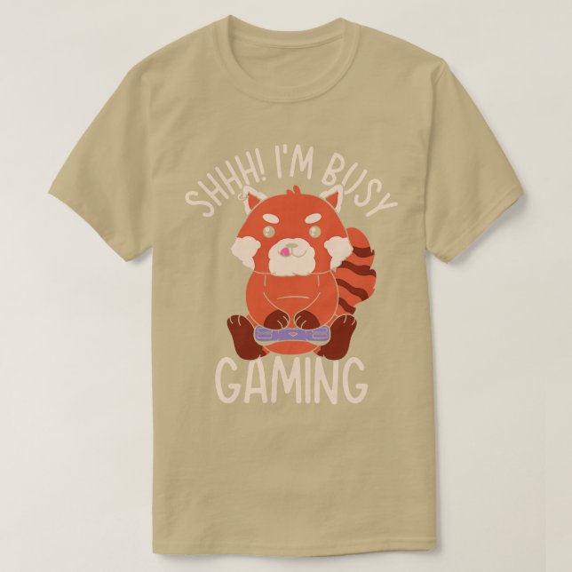 Camiseta Gaming animal bonito Red Panda Wildlife Fan (Frente do Design)
