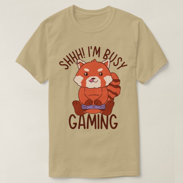 Camiseta Gaming animal bonito Red Panda Wildlife Fan (Frente do Design)