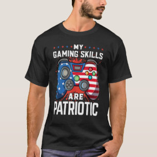 Camiseta Gaming Controller 4 De Julho Boys Men American