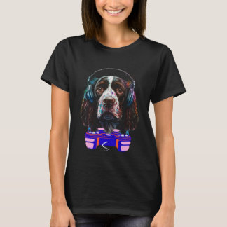 Camiseta Gaming English Springer Spaniel Dog Player Video G