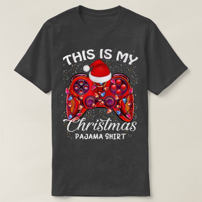 Camiseta Gaming Family Matching Christmas Group Funny Gamer (Frente do Design)