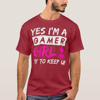 Camiseta Gaming feminino de garotas